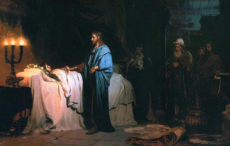 Ilya Repin Raising of Jairus Daughter oil painting picture